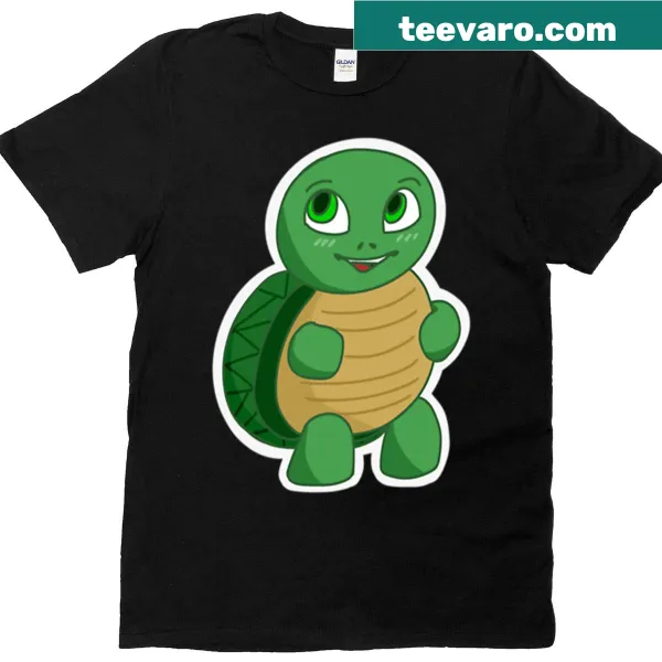 Cute turtle illustration on a kids' t-shirt
