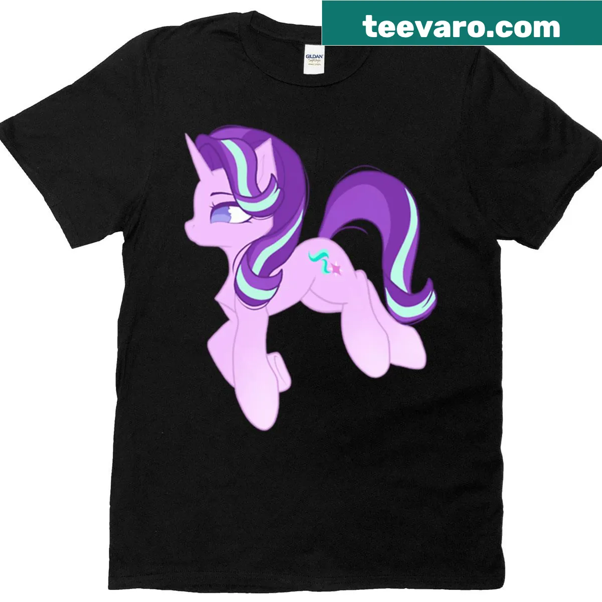 Whimsical Starlight Glimmer T-shirt featuring a magical character — on a men's t-shirt
