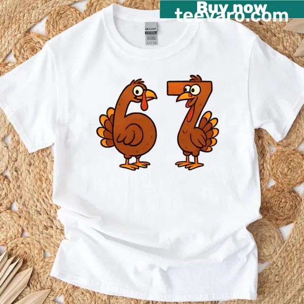 Retro-style Thanksgiving T-shirt featuring a funny turkey design