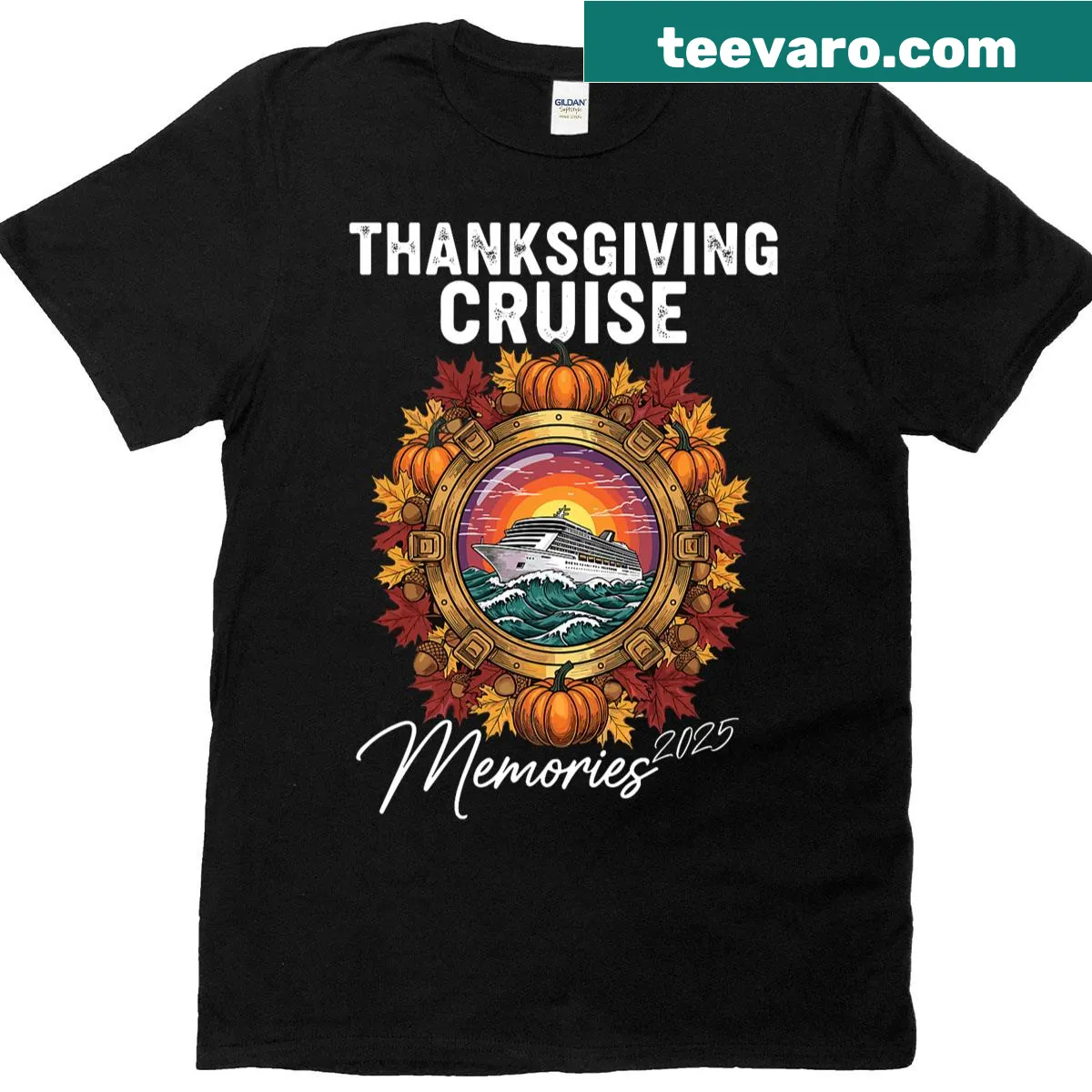 Family matching Thanksgiving cruise vacation shirt — on a men's t-shirt