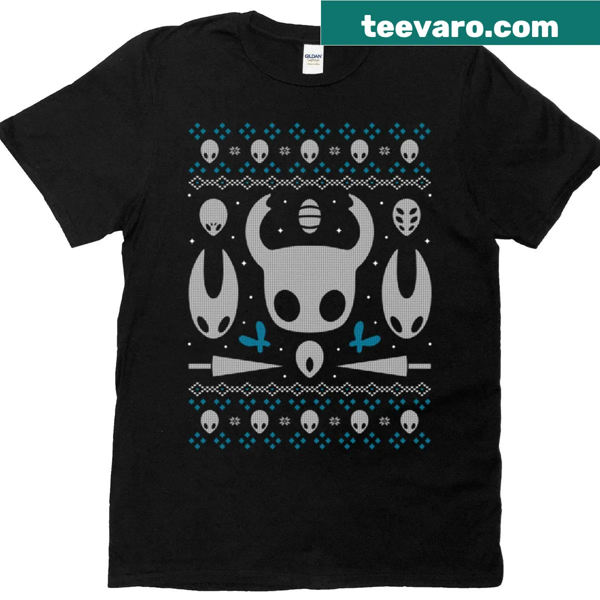 Gothic Christmas T-shirt with Child Of The Abyss design — on a men's t-shirt