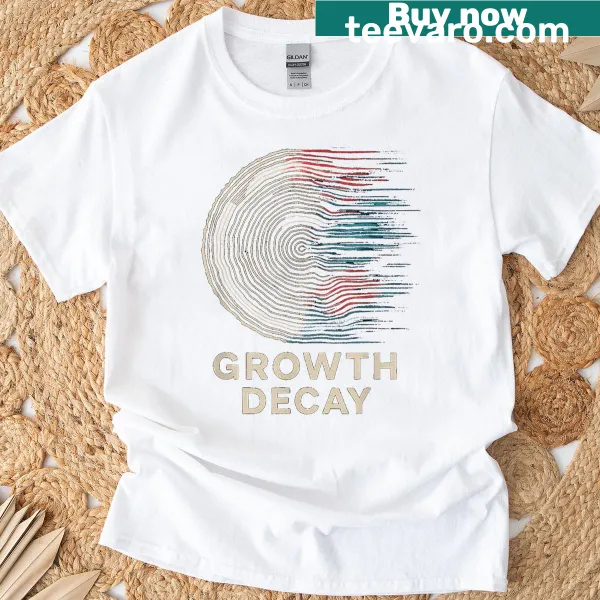 T-shirt featuring trippy nature art design