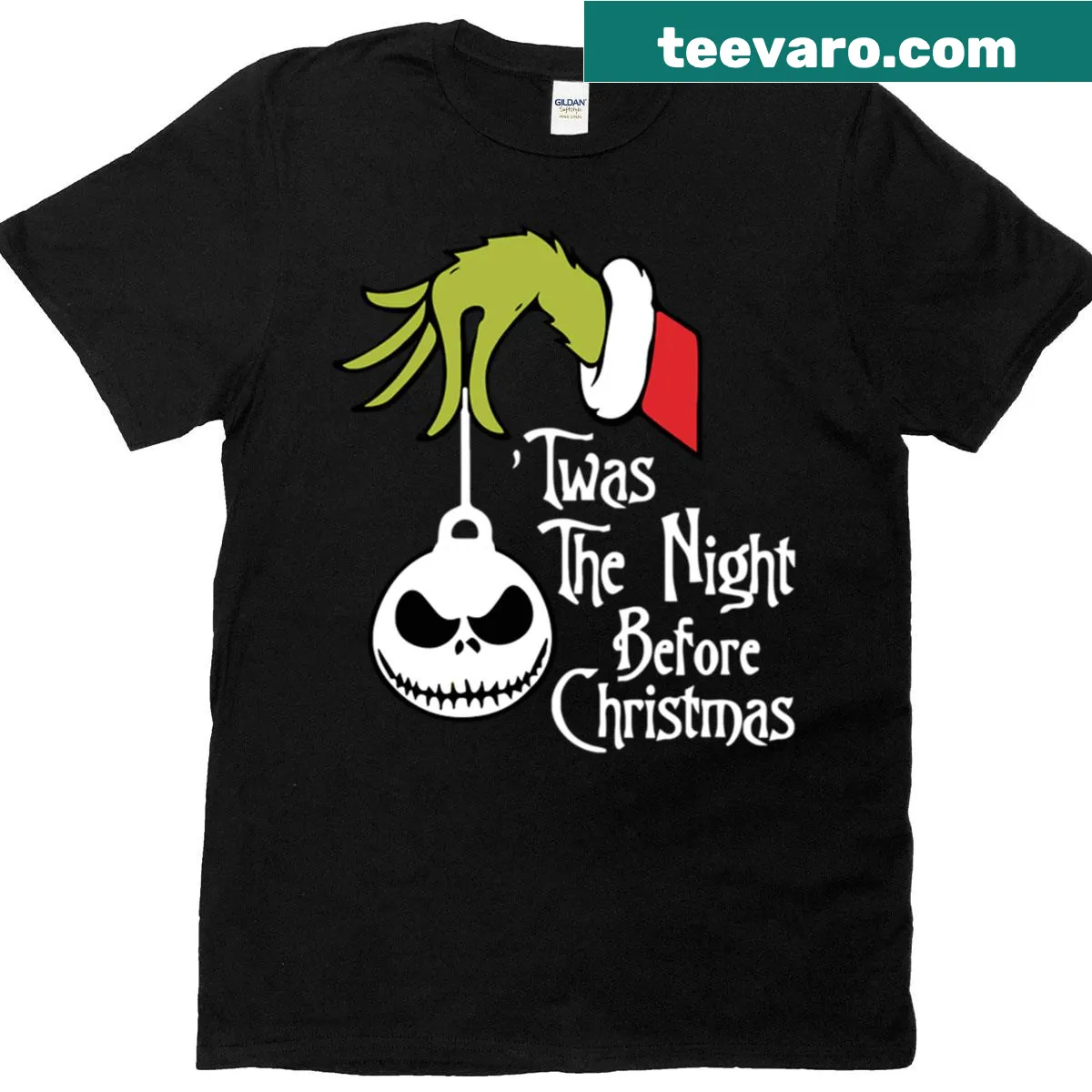 Nostalgic Grinch T-shirt inspired by Christmas literature — on a men's t-shirt