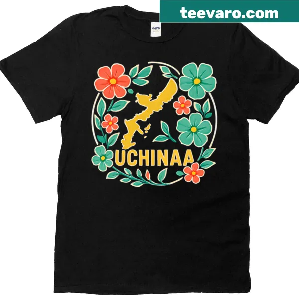 Okinawan T-shirt celebrating Uchinaa Island culture