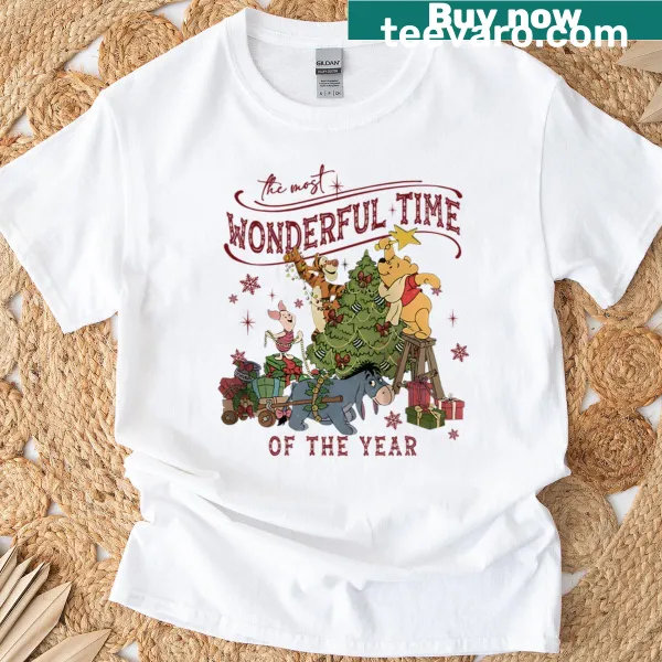 Vintage Friends-themed Christmas graphic t-shirt