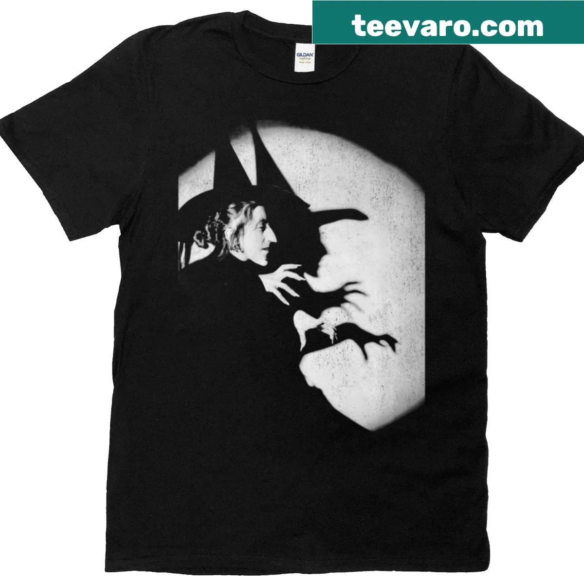 T-shirt featuring the Wicked Witch of the West from Oz — on a men's t-shirt
