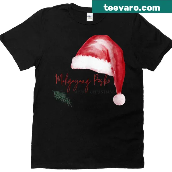Merry Christmas T-shirt featuring Filipino greeting Maligayang Pasko