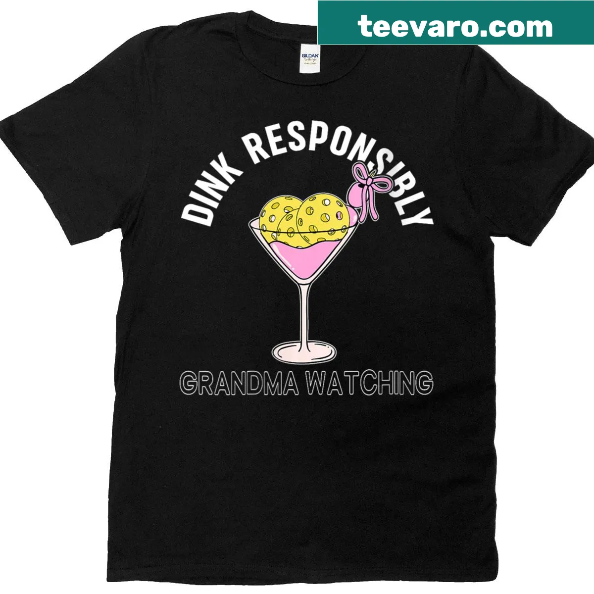 Proudly designed t-shirt for grandmas who love pickleball. — on a men's t-shirt