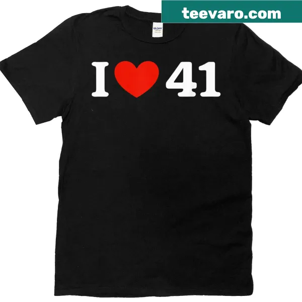 T-shirt with '41' meme design for boys and girls