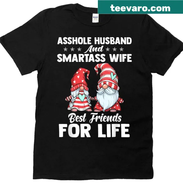 Funny quote graphic T-shirt for couples with bold typography