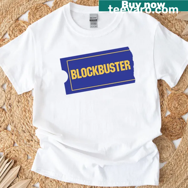 Nostalgic Blockbuster themed 'Be Kind Rewind' T-shirt