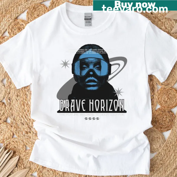 Retro T-shirt featuring space exploration artwork