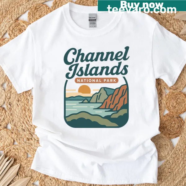 Retro design shirt featuring Channel Islands National Park