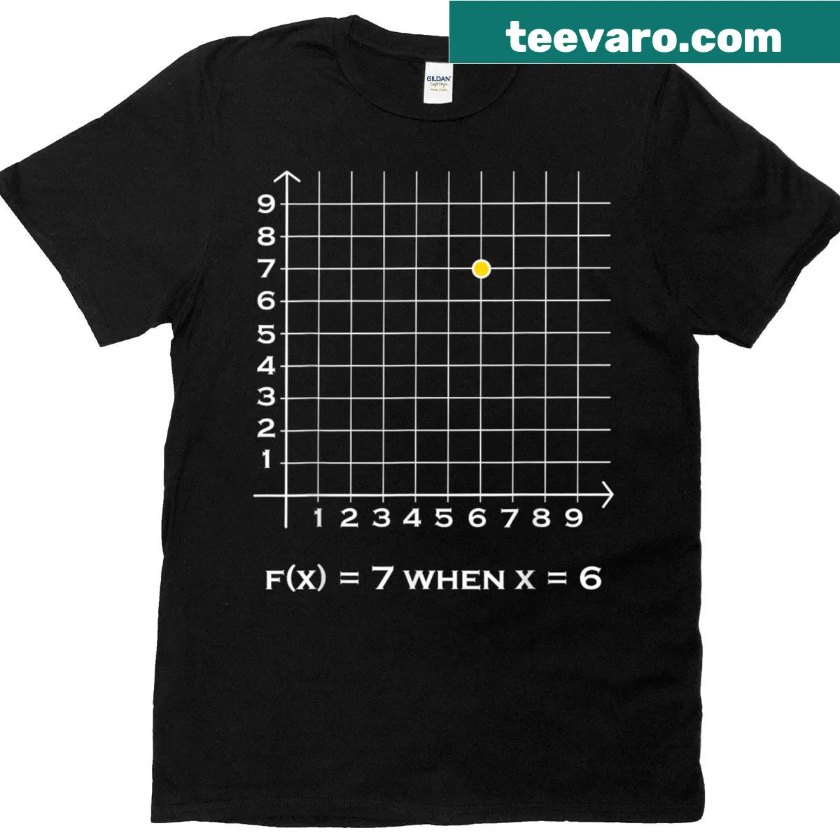 Funny math teacher t-shirt with Coordinate 67 phrase — on a men's t-shirt