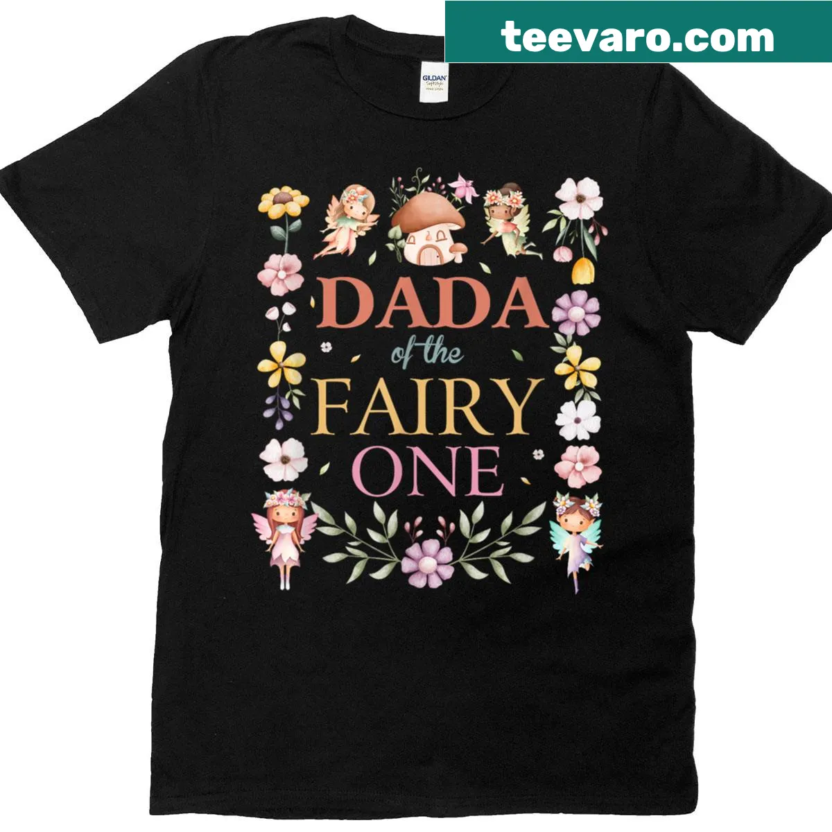 Cute T-shirt for Dads celebrating their daughter's first birthday — on a men's t-shirt