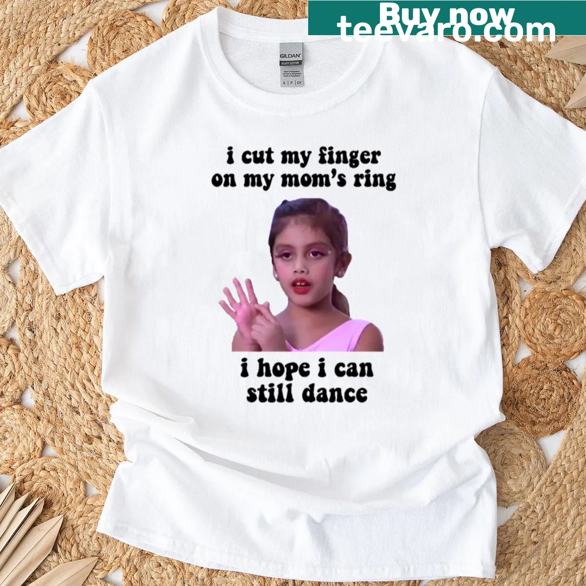 Dance Moms themed t-shirt featuring 'Moms Ring' design — on a men's t-shirt