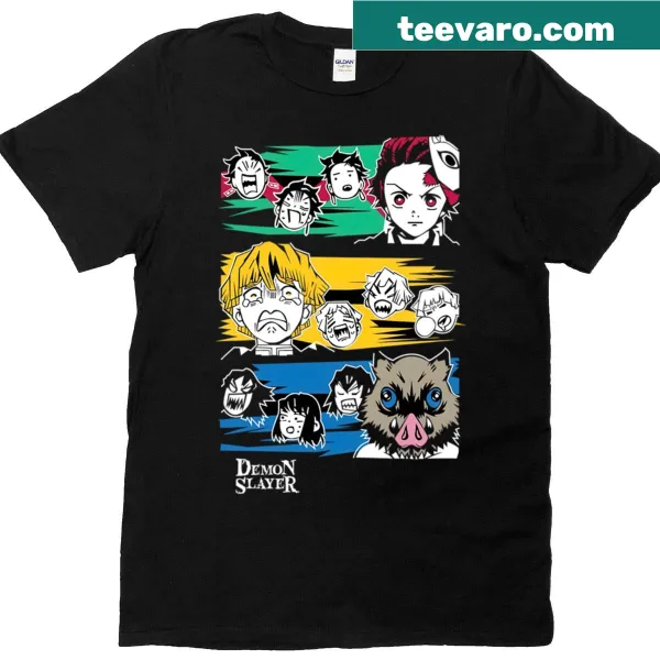 Demon Slayer Squad themed graphic on a t-shirt