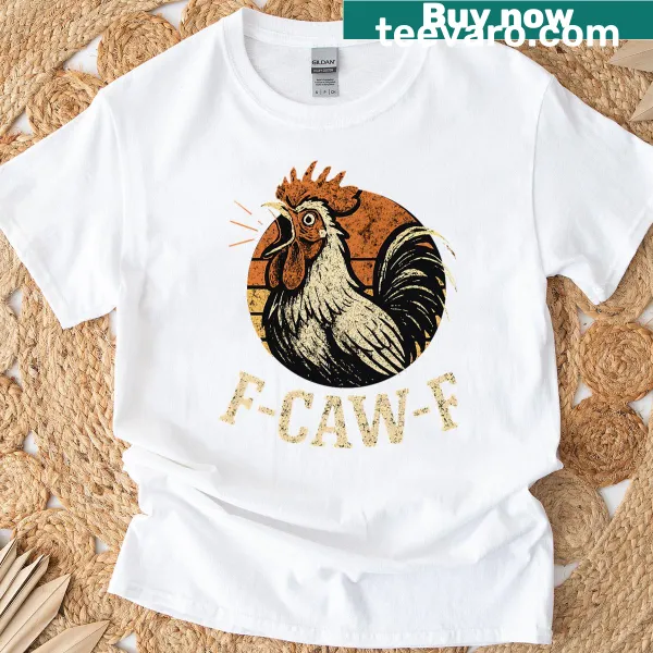 Funny rooster meme T-shirt with cartoon design