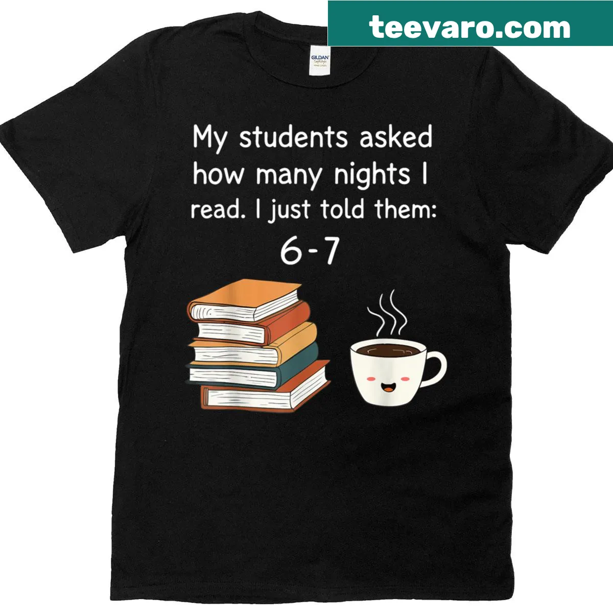 Humorous t-shirt for English teachers with meme reference — on a men's t-shirt