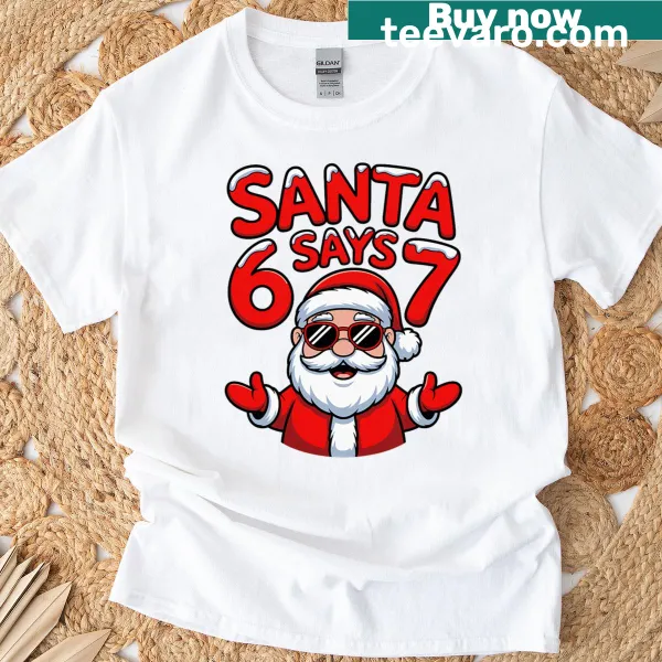 Funny Santa Christmas T-shirt with humorous sayings