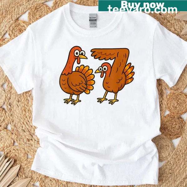 Funny Thanksgiving turkey meme graphic t-shirt for all ages