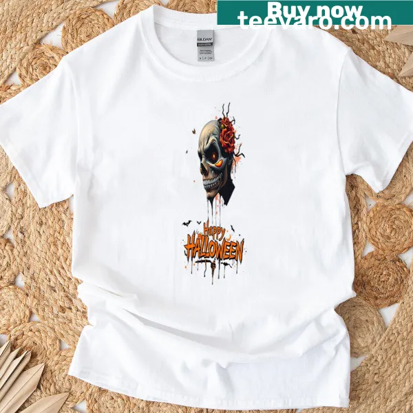 Playful Halloween graffiti art for families on a T-shirt