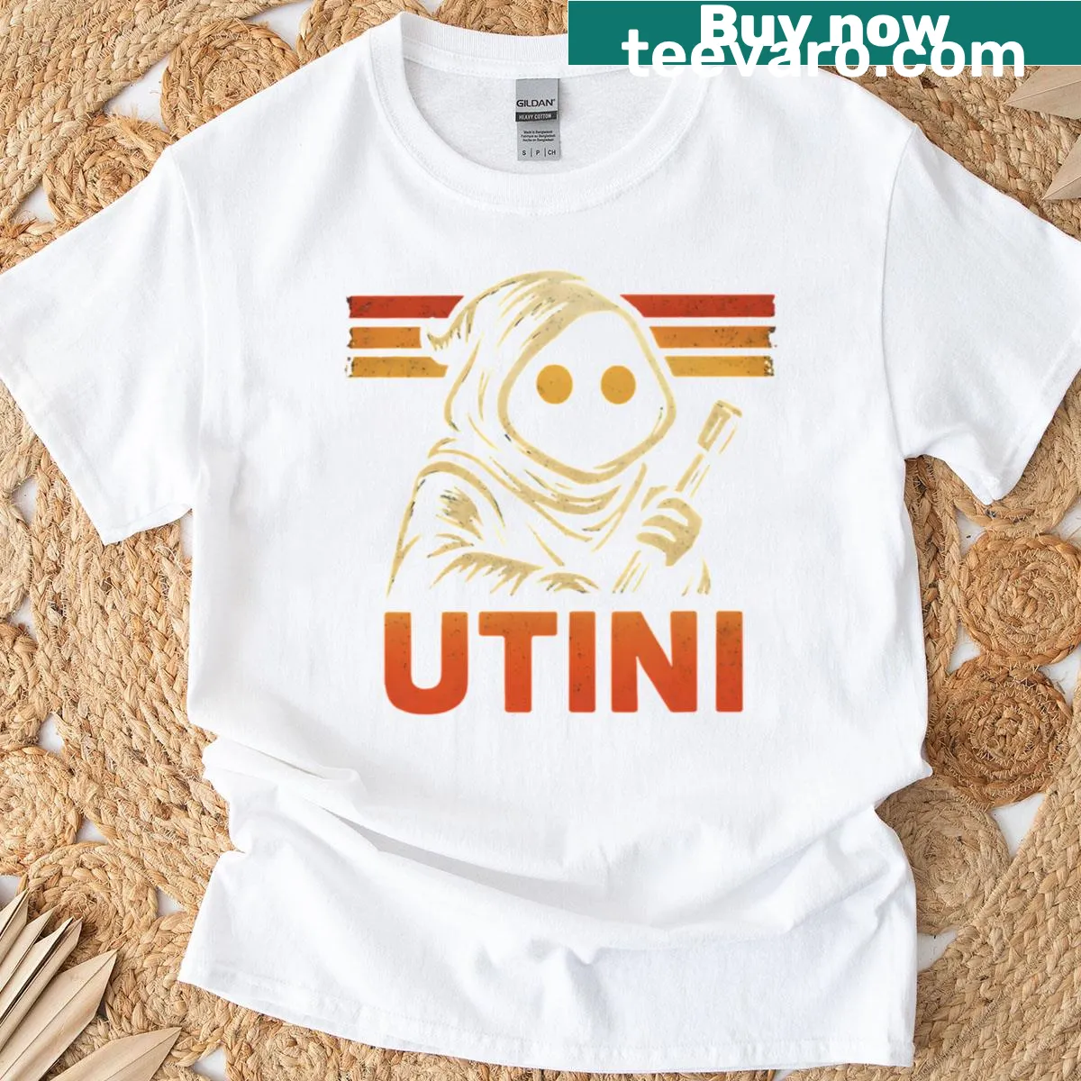 Illustration of a hooded scavenger character for gaming fans. — on a men's t-shirt