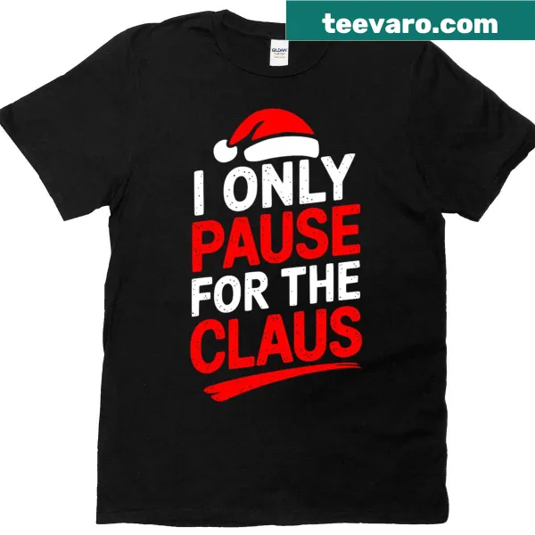 Festive gamer T-shirt with Santa hat graphic and playful text