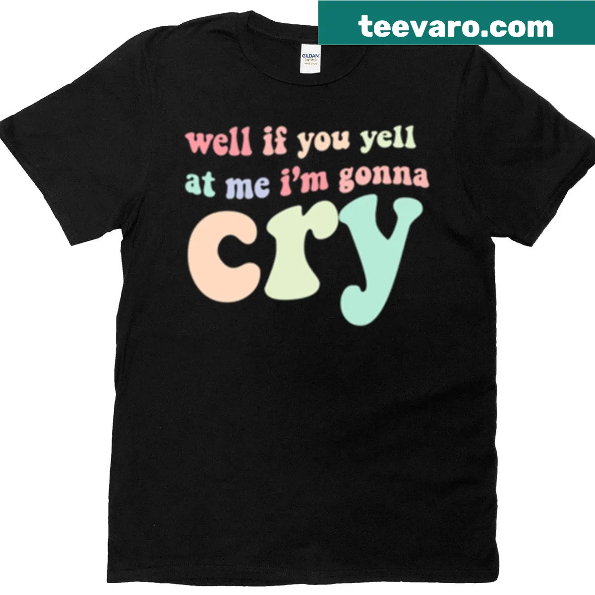 T-shirt with a playful quote about emotions and JoJo Siwa. — on a men's t-shirt