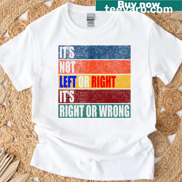 Patriotic t-shirt with the phrase about ethics and values