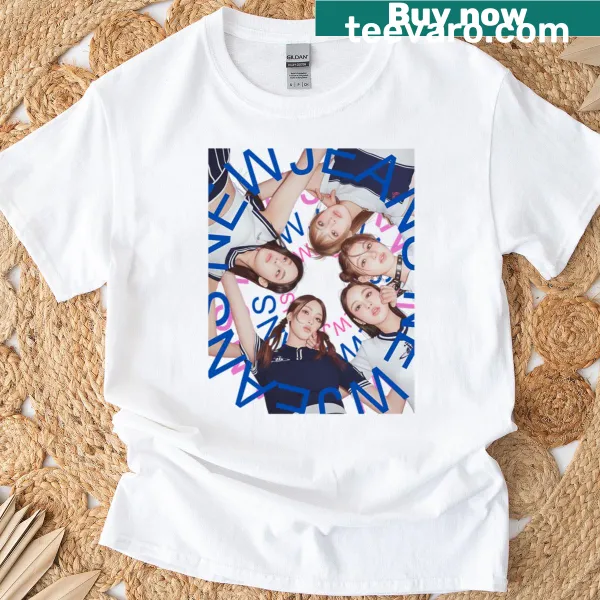 Playful K-pop themed T-shirt with Newjeans design