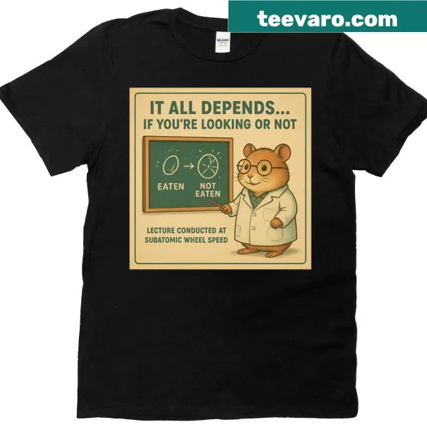 Cartoon of Professor Hamster teaching quantum physics for dummies