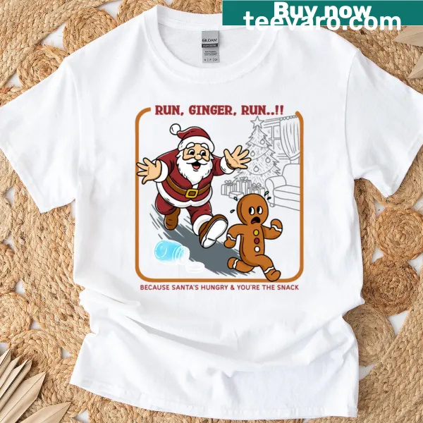 T-shirt with the motivational phrase 'Run Ginger Run'