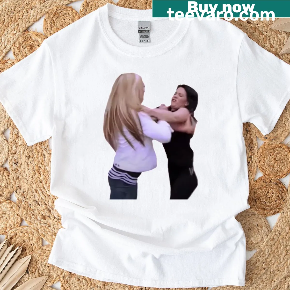 Dance Moms T-shirt with graphic referencing Stacey and Yolanda — on a men's t-shirt