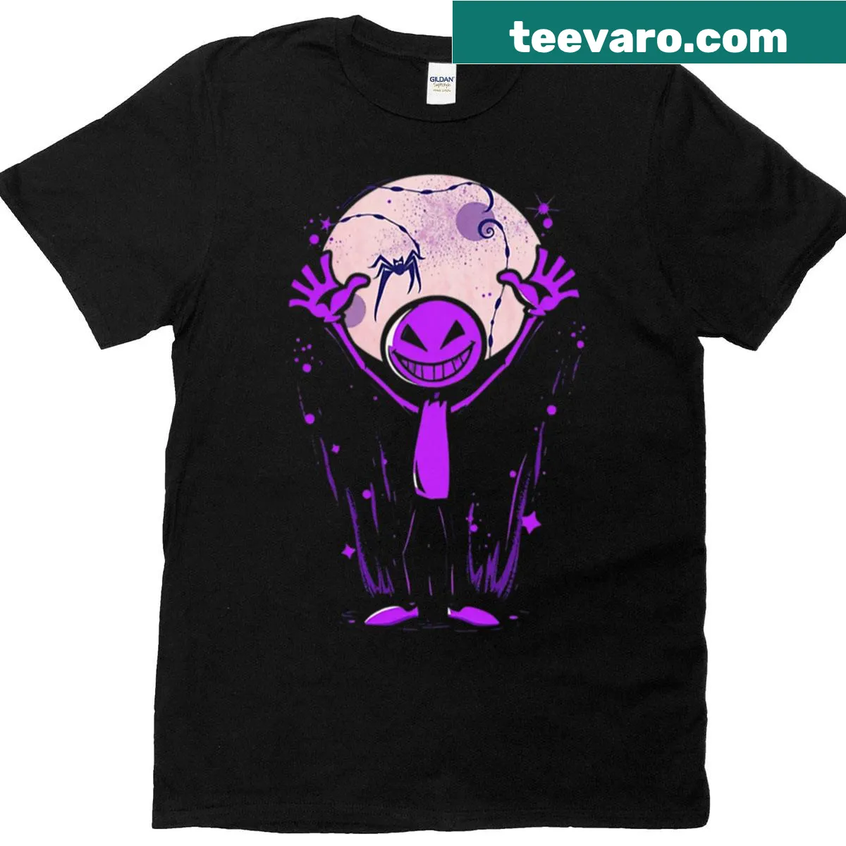 Oversized T-shirt with playful stick man character design — on a men's t-shirt
