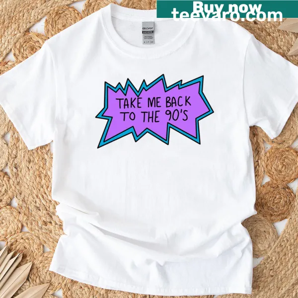 Oversized vintage-style T-shirt with a nostalgic 90s design