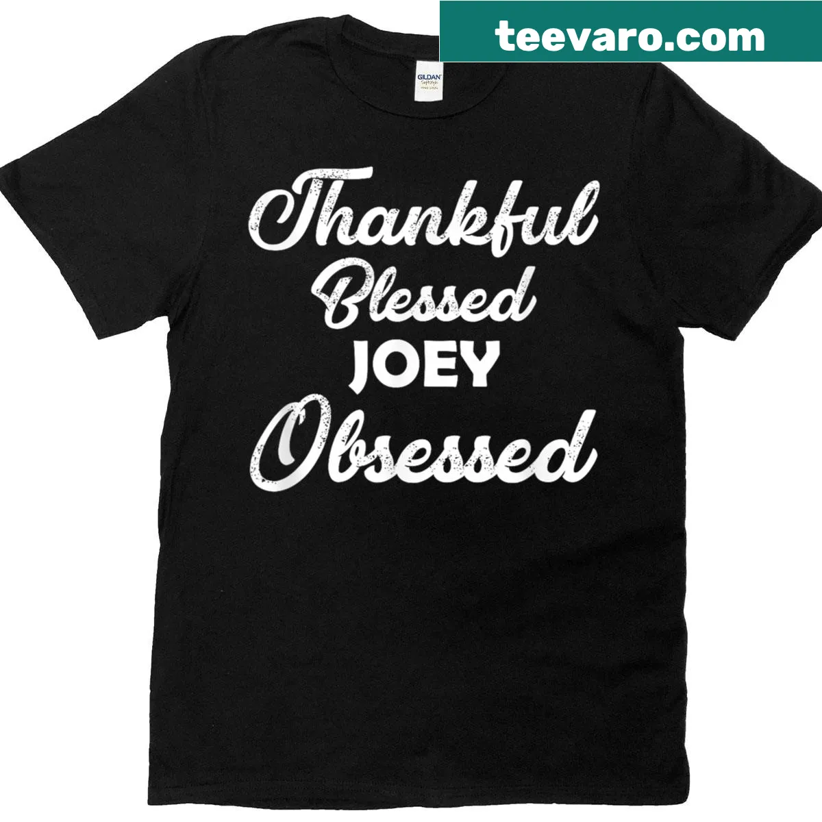Thanksgiving t-shirt with a sentimental message about being thankful — on a men's t-shirt