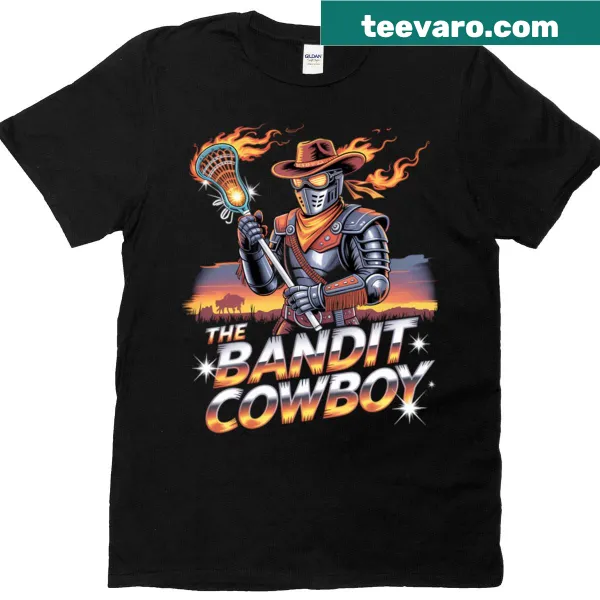 Illustration of a cowboy lacrosse hero for Buffalo Bandits