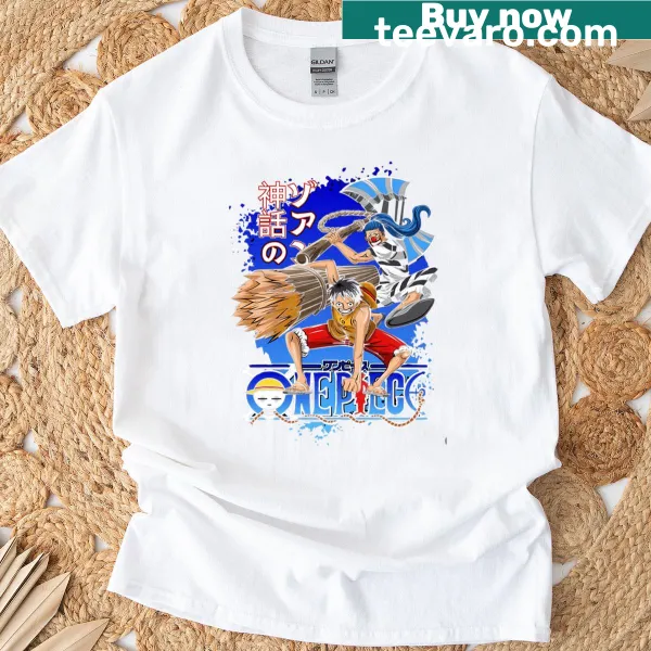 T-shirt featuring an illustration of a mythical god of the sky