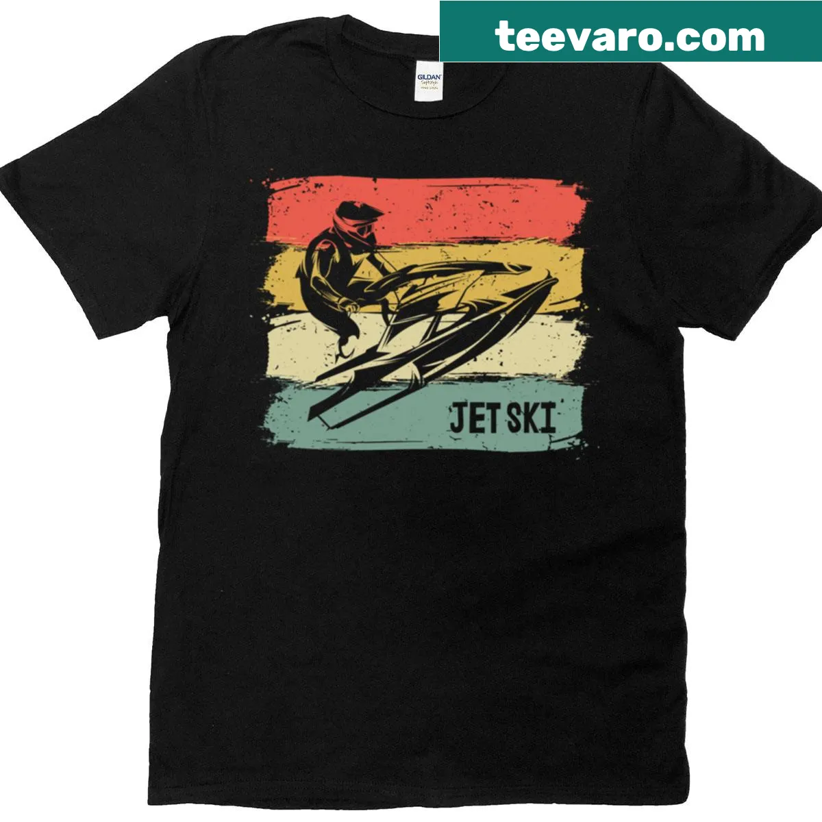 Funny jet ski graphic for summer lovers on T-shirt — on a men's t-shirt