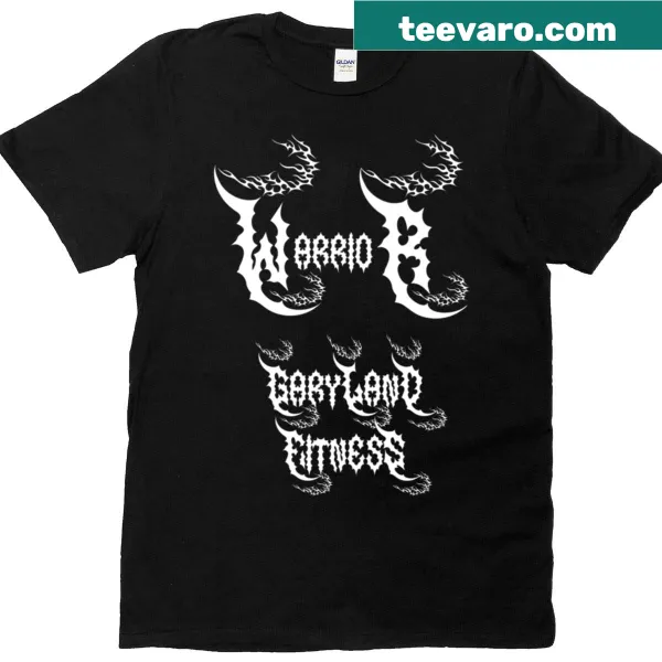 Bold dark tribal Warrior X graphic on a T-shirt