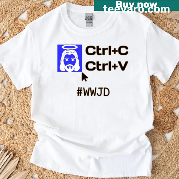 T-shirt featuring the phrase 'What Would Jesus Do?' for inspirational wear