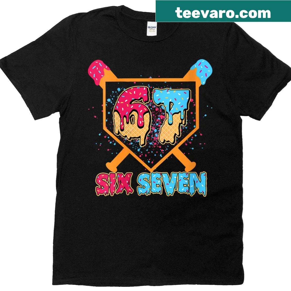 Funny ice cream graphic T-shirt for women — on a men's t-shirt