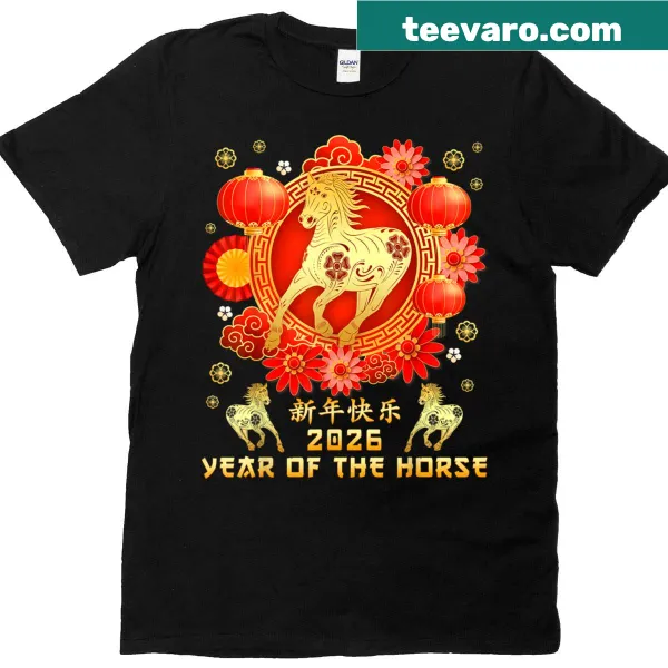 Year of the Horse graphic T-shirt for New Year