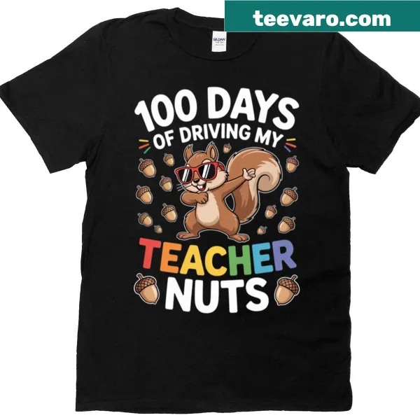 Funny squirrel graphic shirt for students and teachers