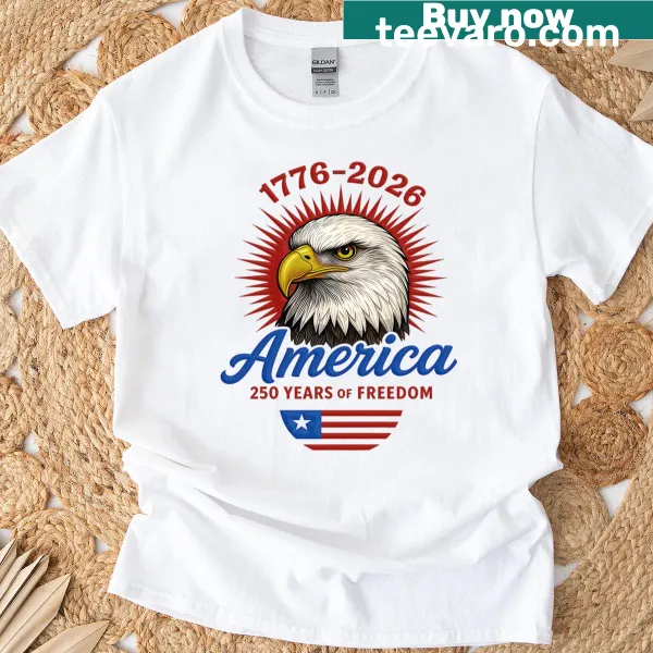 250th Anniversary Of The USA Semiquincentennial Edition T-shirt with historical design