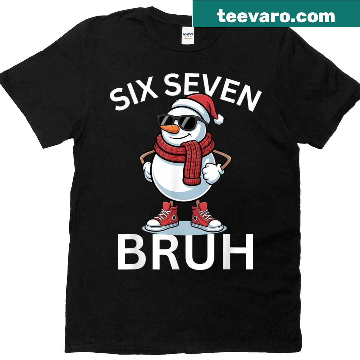 Funny Christmas T-shirt with the phrase '67 Christmas' design — on a men's t-shirt