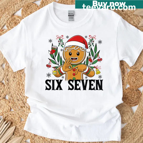Funny Christmas gingerbread t-shirt for kids with humorous graphic