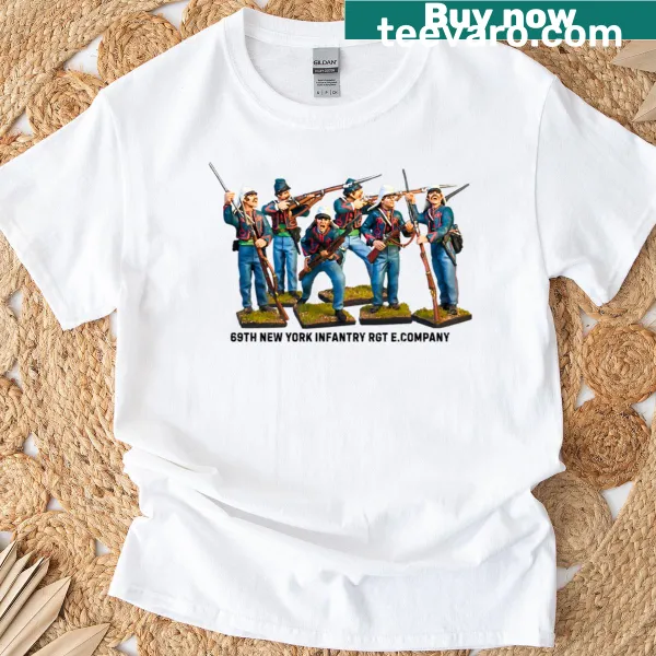 Vintage-style t-shirt honoring the 69th New York Infantry Regiment