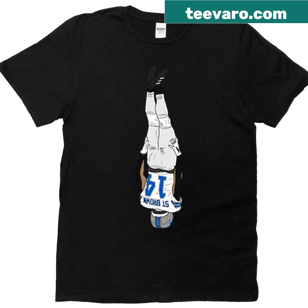 Artistic graphic T-shirt inspired by Amon Ra and Detroit — on a men's t-shirt